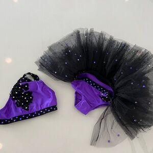 Dance or Halloween Costume -CH XXS - Little Monser - Purle and Black Tutu